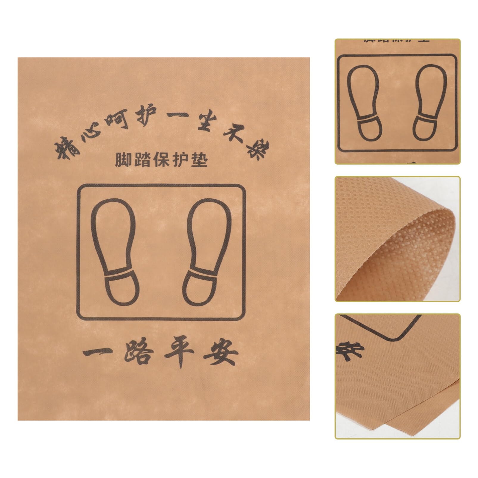 Sosoport 50pcs Disposable Non-Woven Automotive Floor Mats for Car Interior Breathable Car Foot Mats and Easy to Clean — view 2