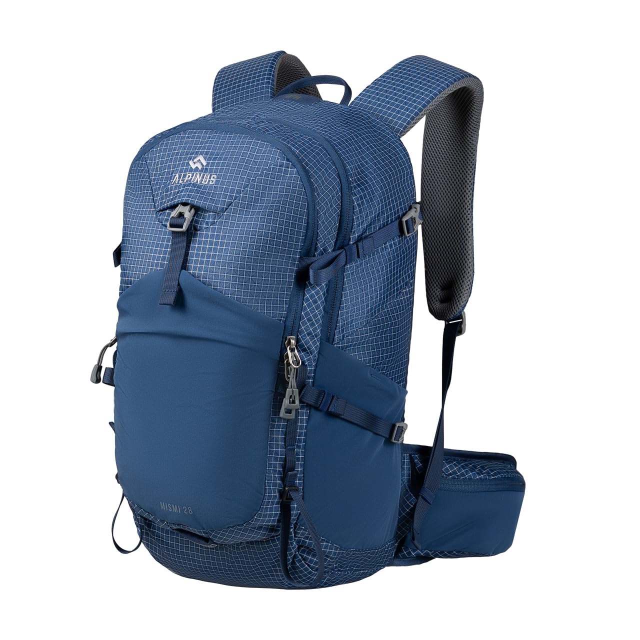 Alpinus - Plecak turystyczny Mismi 28 L, plecak sportowy i outdoorowy, trekkingowy z przestronną komorą główną, ergonomicznie uformowany - niebieski