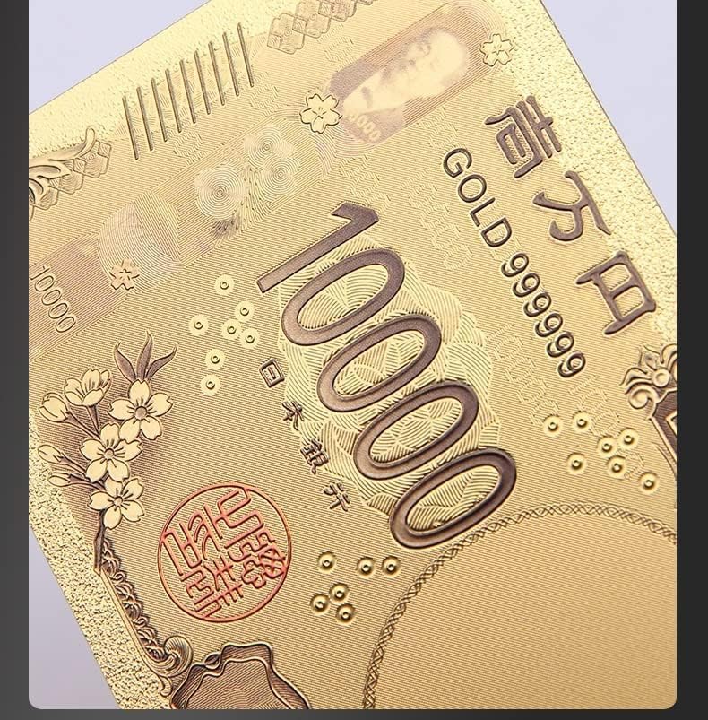 Amazon.co.jp: 1万円10000円お種銭金ピカお札金箔札ブックマーク紙幣金