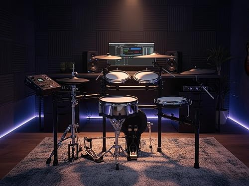 Miniatura 61 de Roland Generation 2 V-Drums TD-17KV2 - Batería electrónica con bolsa para baqueta, cable de audio de 0.138 in, 3 pares de baquetas y paño de pulido