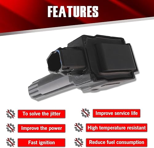 Vista 29 de Juego de 4 bobinas de encendido UF491 C1552 compatibles con Chevrolet Buick Cobalt LaCrosse - 2.0L 2.2L 2.4L Reemplazar D522C, 12638824, 12578224