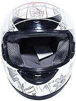 Vista 4 de TCT-MOTORPARTS - Casco para adultos DOT, modelo mariposa, con tapa abatible, de cara completa, para motocicleta, calle, motocross, cuatrimoto