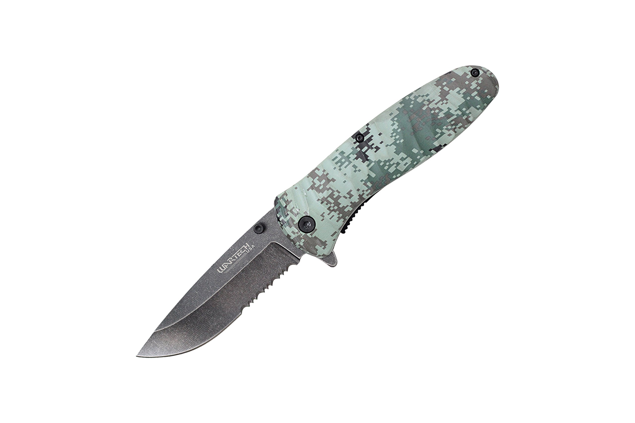 WartechPWT04GCM Assisted Open Pocket Knife, 8"
