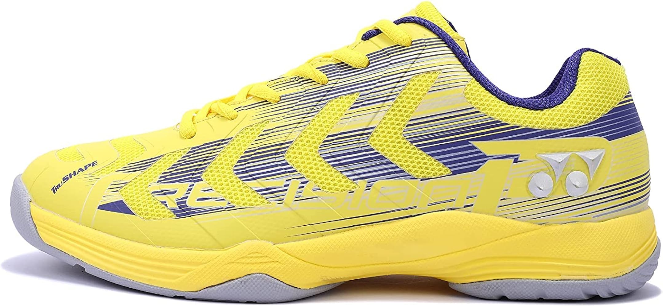 YONEX デュエル イエロー YONEX Unisex-Adult Badminton Shoes Precision 2 Neon Lemon Dark Ink