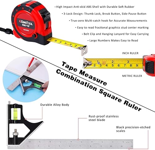 Miniatura 6 de KingTool Juego de cinceles de madera avanzados de 87 piezas con estuche de almacenamiento que incluye cinceles superiores | Juego de cinceles de