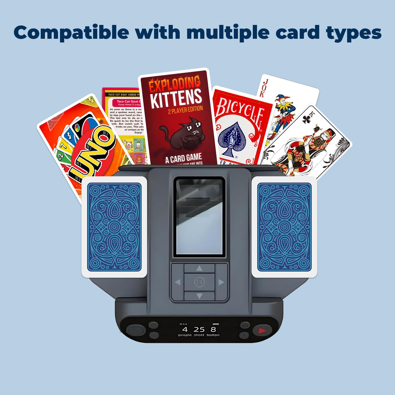 Mélangeur De Cartes Électronique Automatique - Pour Poker, UNO, Texas Hold'em