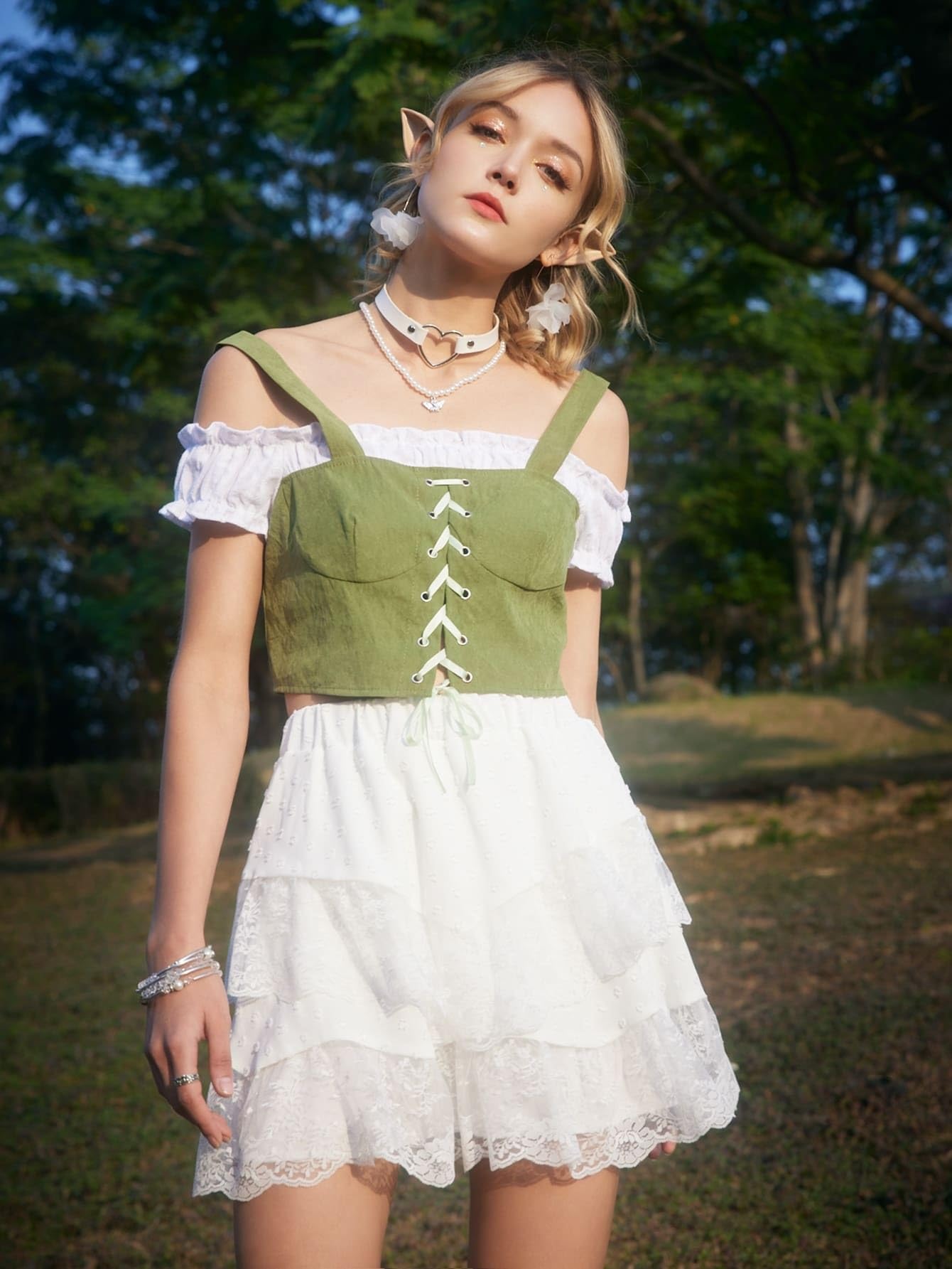 dress skirt short Thats So Fetch | Adrienne Bubble Skirt Mini Dress | White