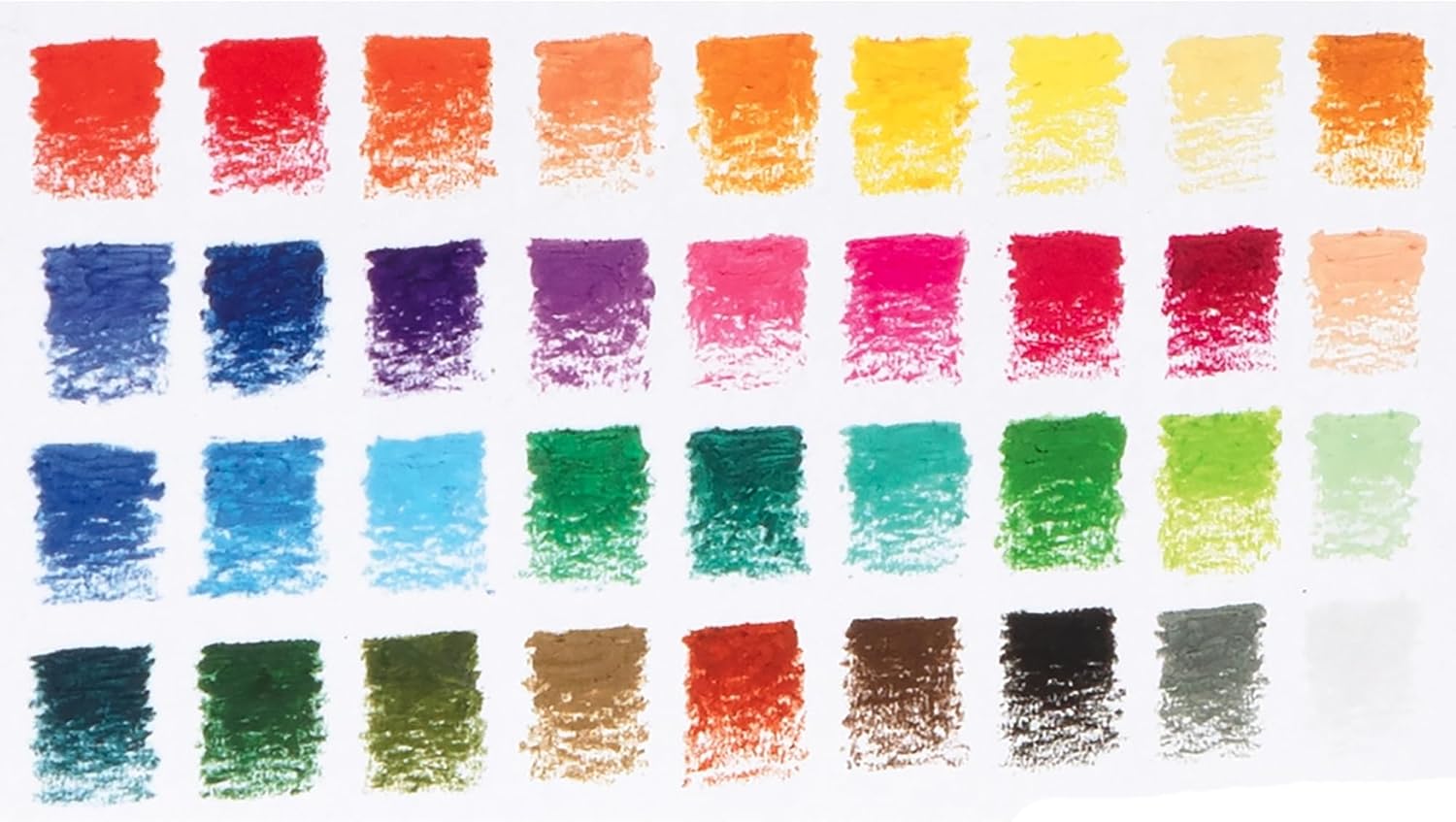 eeBoo Oil Pastels Rainbow - 36 Artist-Quality Blendable Color Sticks, Bold Pigments for Drawing & Blending, Sliding Gift Box, Kids Ages 5 and up