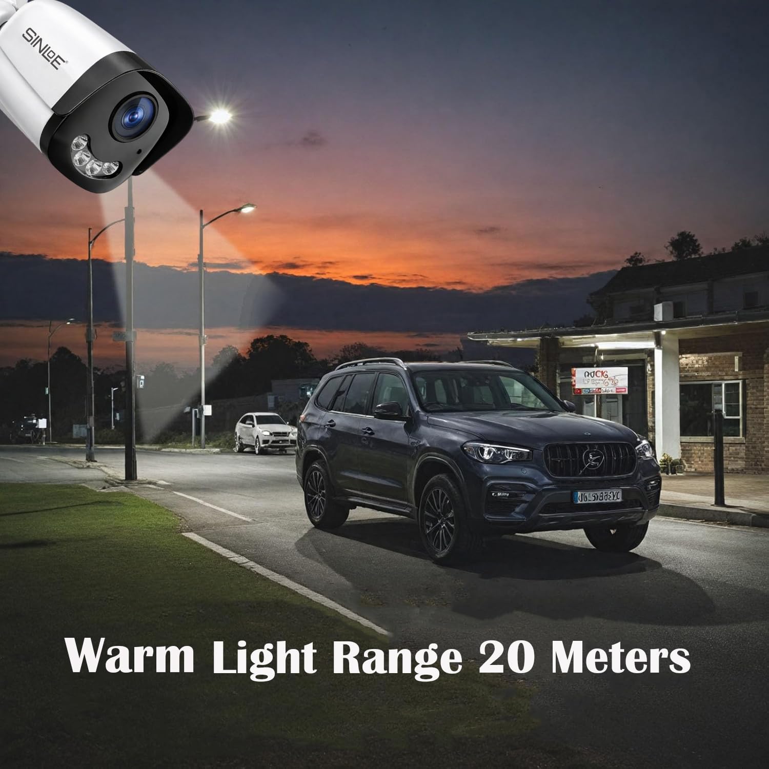 SINLOE Wired 2 MP Color Night Vision Day/Night 24 Hour Full Color Vision 1080P Full HD AHD Weatherproof Bullet Outdoor CCTV Compatible for All 2MP and Above AHD Supporting DVRs, 4 Unit 3