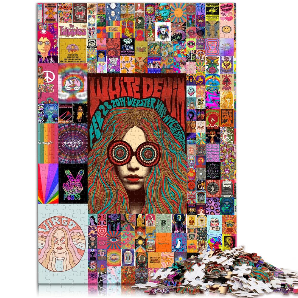 Jigsaw Puzzle For Kids colorful art 1000 piece puzzle for Adults & Kids Age 12 Years Up Cardboard Puzzles for Adults Gifts Size: 26x38cm — image 1