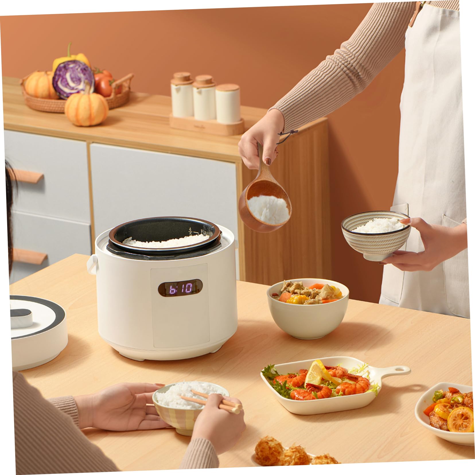MAGICLULU 8 Piezas Cuchara De Arroz Japonesa Cucharón De Baño Cucharón De Riego Cucharón Para Servir Sopa Cucharón De Avena Cucharón De Sopa Cucharón Cuchara De Sal De Baño De Madera