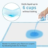 Vista 3 de Almohadilla de hierba para perro con bandeja, 29 x 18 pulgadas para perros con 2 paquetes de hierba artificial de repuesto, 5 paquetes desechables