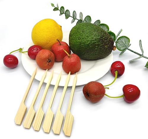 Miniatura 3 de 100 mini brochetas de bambú para barbacoa, brochetas de frutas, brochetas de carne para fiestas en la parrilla, kebabs, sándwich, frutas, fondues de