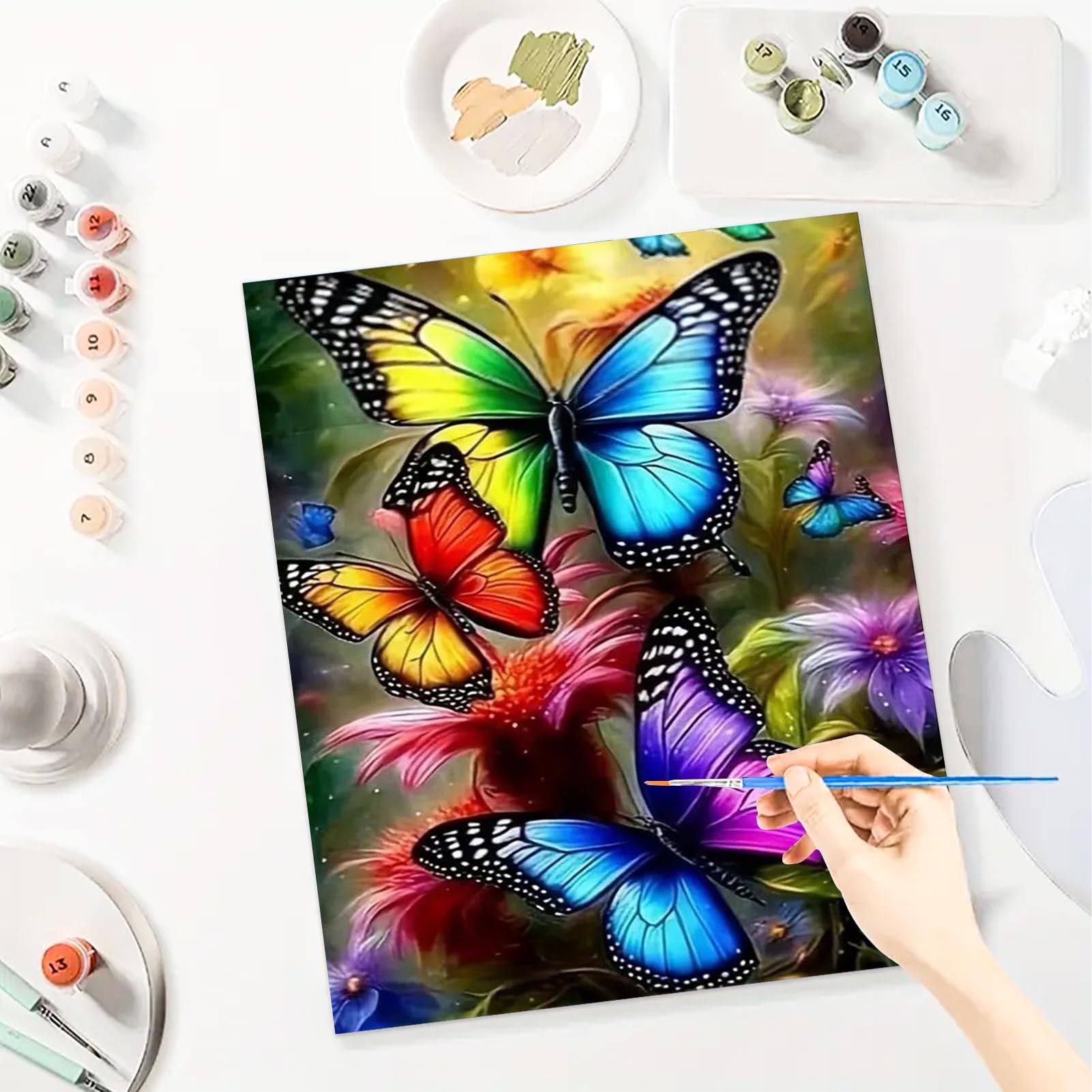 YALKIN Paint by Numbers Kits for Adults Painting by Number Kits On Canvas,Without Frame DIY Color Oil Painting Acrylic Paints,Home Wall Decor 16x20in/40x50cm - Image 8