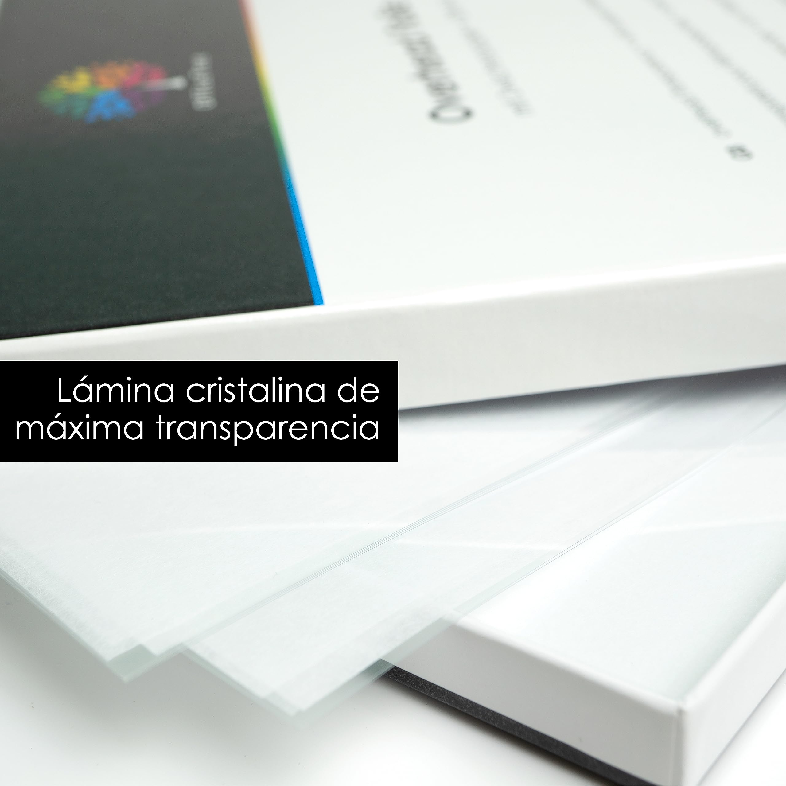 OfficeTree 50 x Lamina Acetato Transparente A4 - Transparencias para Retroproyector - Acetatos A4 para Impresora Láser Copiadora o Retroproyector