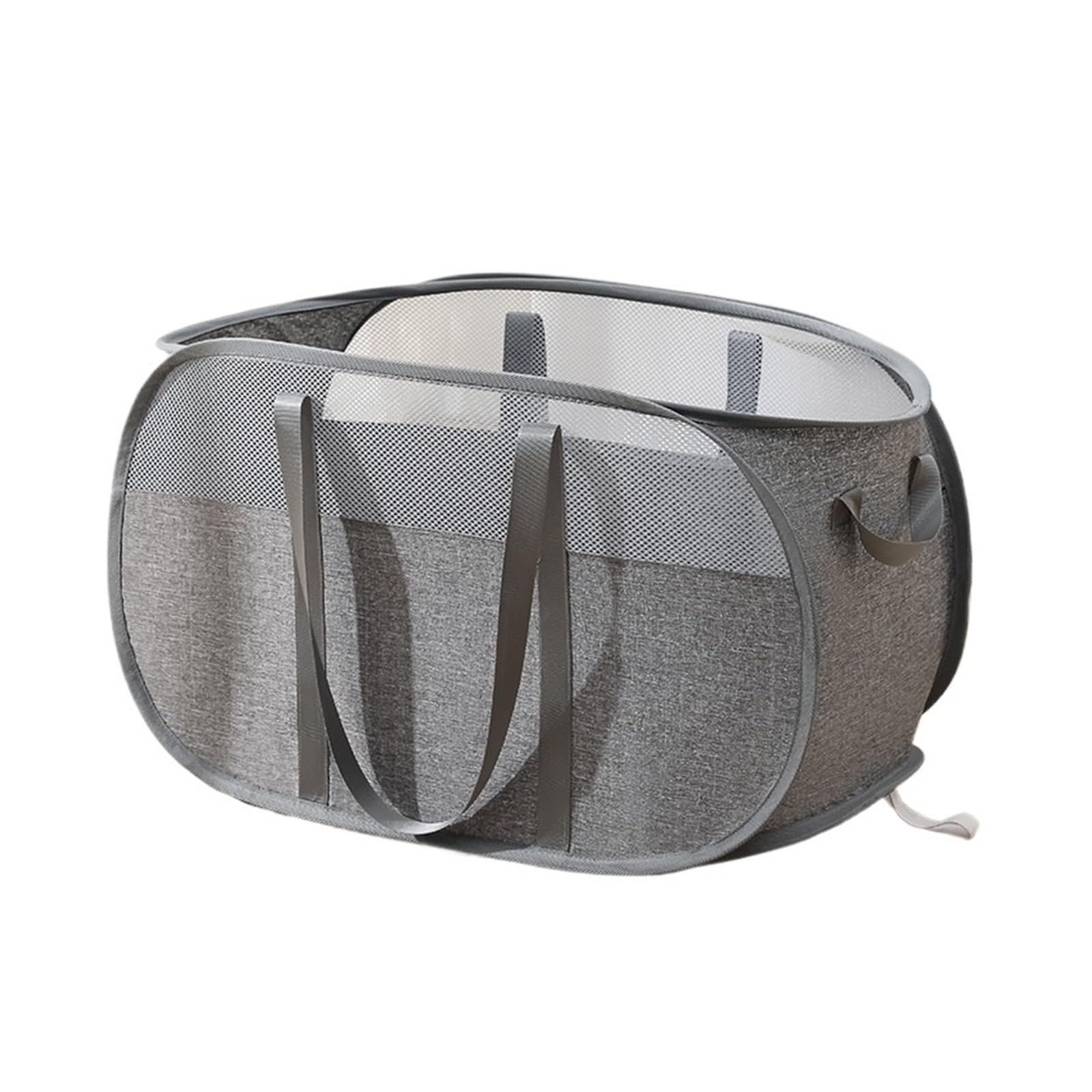 MRKU Folding Laundry Basket Household Storage Hamper Foldable Large Dirty Clothes with Carry Handles Bathroom Dirty