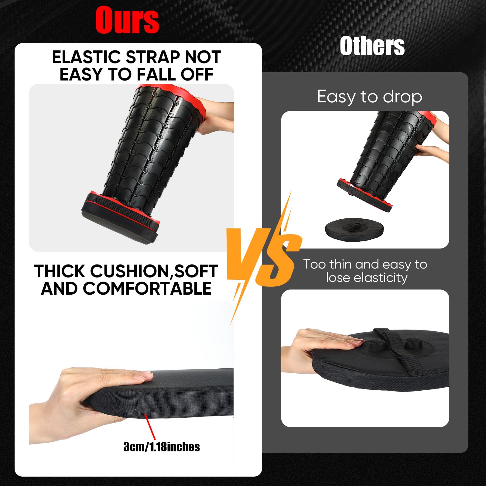 Amazon.com: Suzile 1 Pack Square Telescopic Stool Cushion (Exclude
