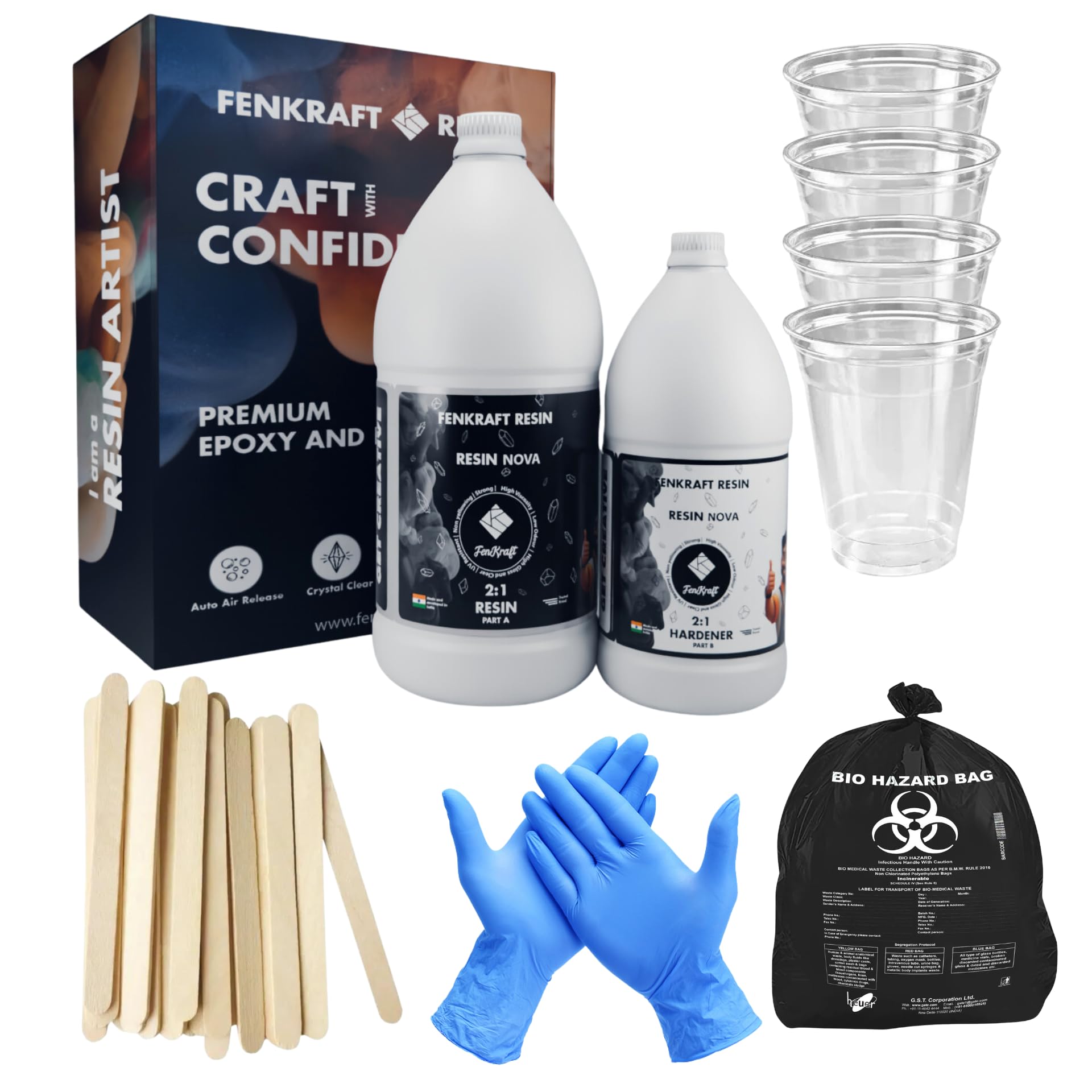 Fenkraft Coating Resin Nova 1.5 kg � High Viscosity Epoxy Resin, Perfect for Resin Art Kit with Moulds, Epoxy Resin Art Clock, DIY Resin Art Kit & Geode Designs | 2:1 Ratio, Fast Curing (B0CJV92DXC) Amazon Price History, Amazon Price Tracker