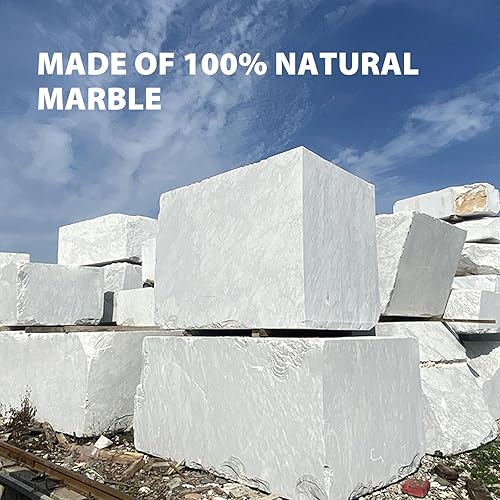 Miniatura 4 de Koville Soporte para incienso de mármol natural de Carrara italiano, soportes para incienso para palos, soporte para quemador de incienso, ideal