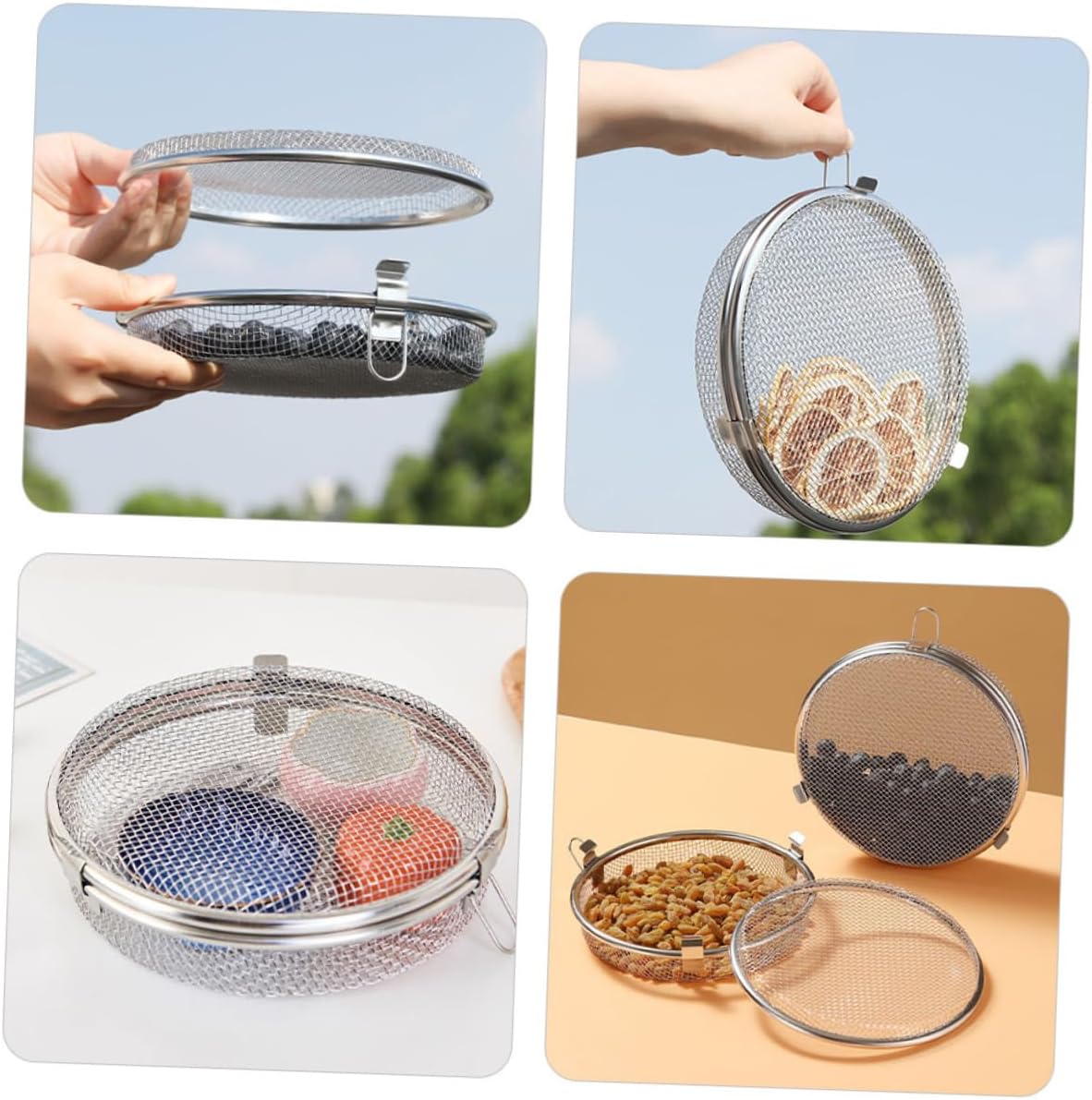 Hemobllo 2pcs Dishwasher Silverware Basket Stainless Steel Utensil Drainer Mesh Silverware Organizer for Top Rack