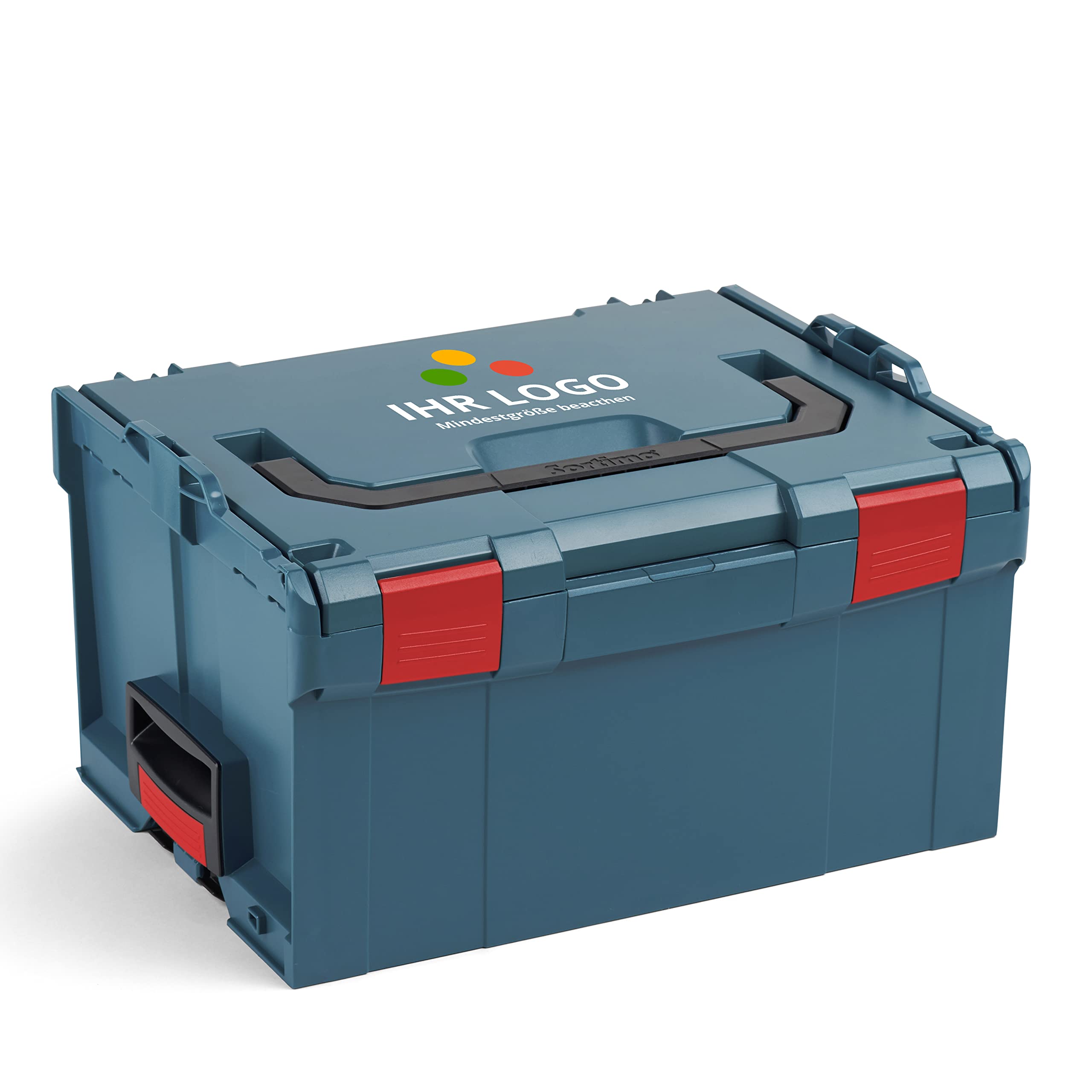 Bosch Sortimo L BOXX 238 Professional Azul personalizable con su logotipo | L BOXX Tamaño 3 | Caja de herramientas extensible | Caja de herramientas profesional vacía plástico