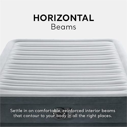 Vista 49 de Intex Dura-Beam Deluxe Comfort Plush Airbed, cama de aire de felpa con bomba interna (modelo 2021)