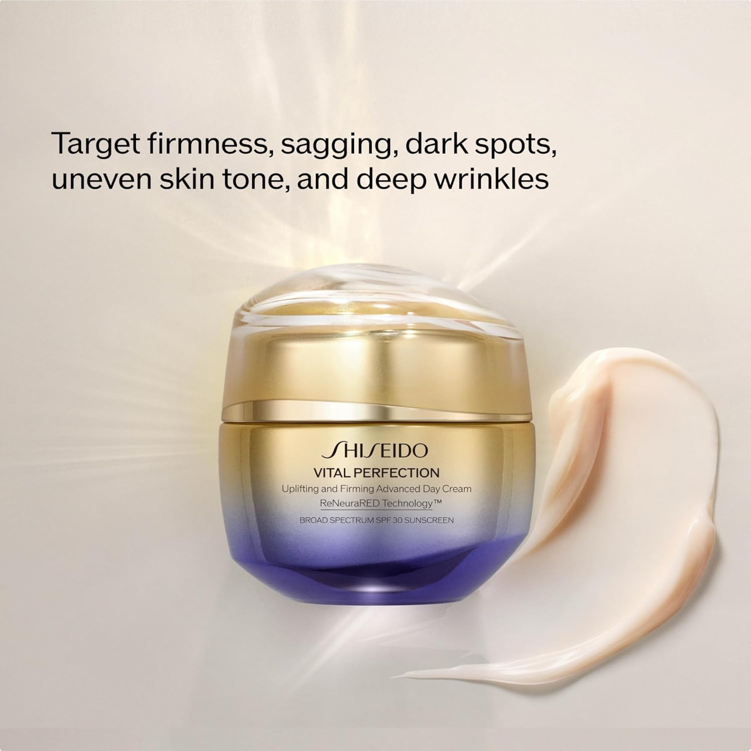 Shiseido Vital Perfection Uplifting and Firming Advanced Day Cream SPF 30 Refill - Multi-Benefit Lifting and Firming Face Moisturizer - 50 mL - Image 2