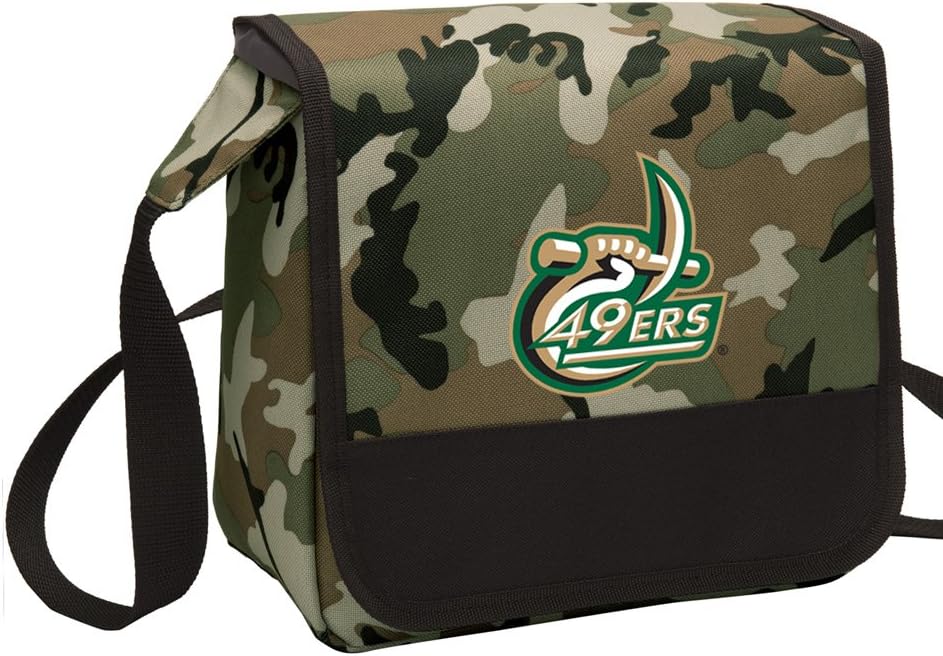 Broad Bay Camo UNCC Lunch Bag Shoulder University of North Carolina Charlotte Lunch Boxes