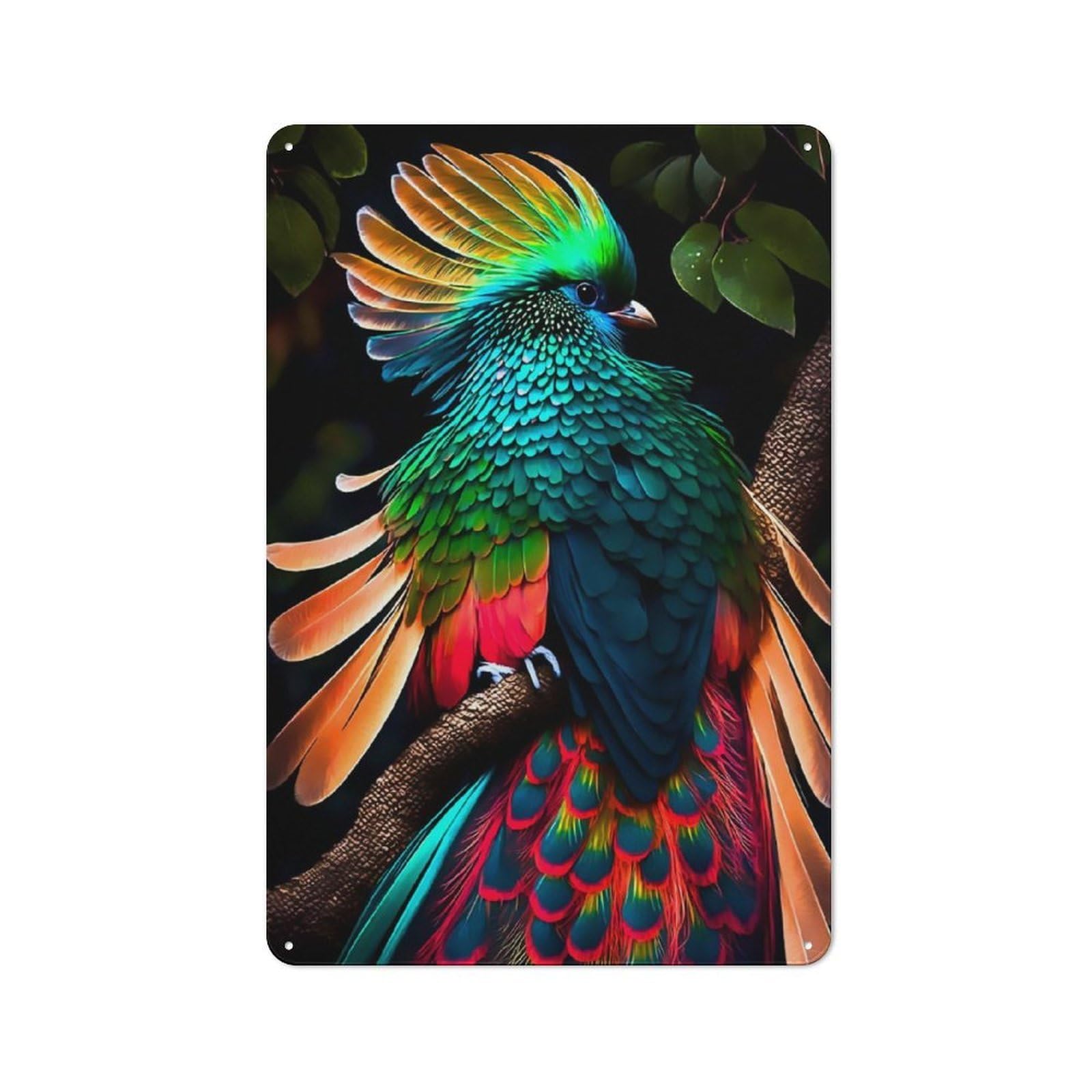Junmoney Bird Retro Tin Sign 30X20cm For Man Cave Or Games Room, A Decorative Christmas Gift For Leisure-Room Decor Enthusiasts