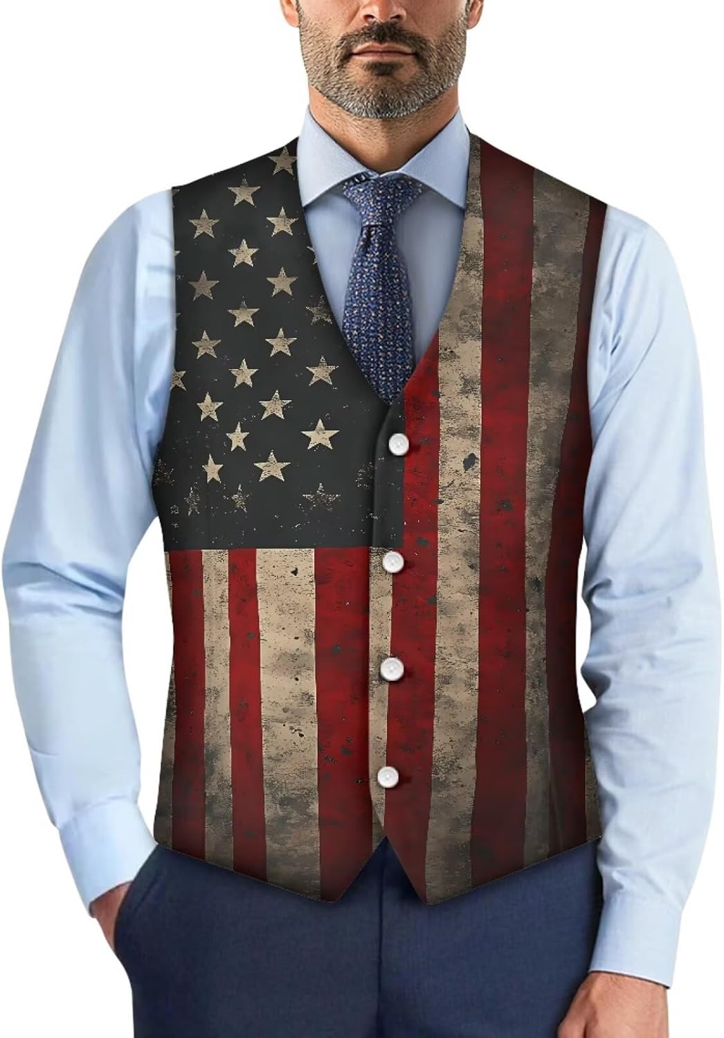TOADDITDO V- Neck Suit Vest for Men Business Formal Dress Waistcoat Button Down Vests for Tuxedo