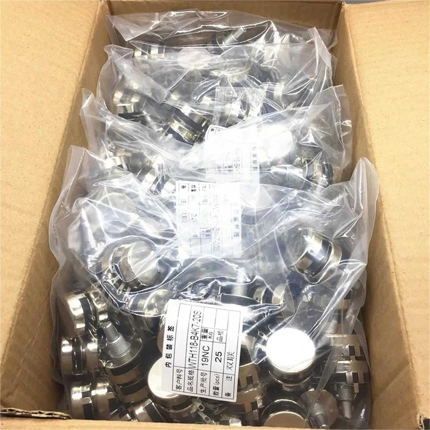 1個、シングルループカーボンフィルム二層ポテンショメータ、WTH118-2W 1A、1K 2.2K 4.7K 10K 22K 47K