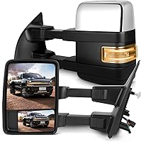 Vista 20 de SCITOO Espejo de remolque para Ford F-150 2004-2006 para Ford F-150, exterior automotriz con señales LED delanteras calentadas eléctricas