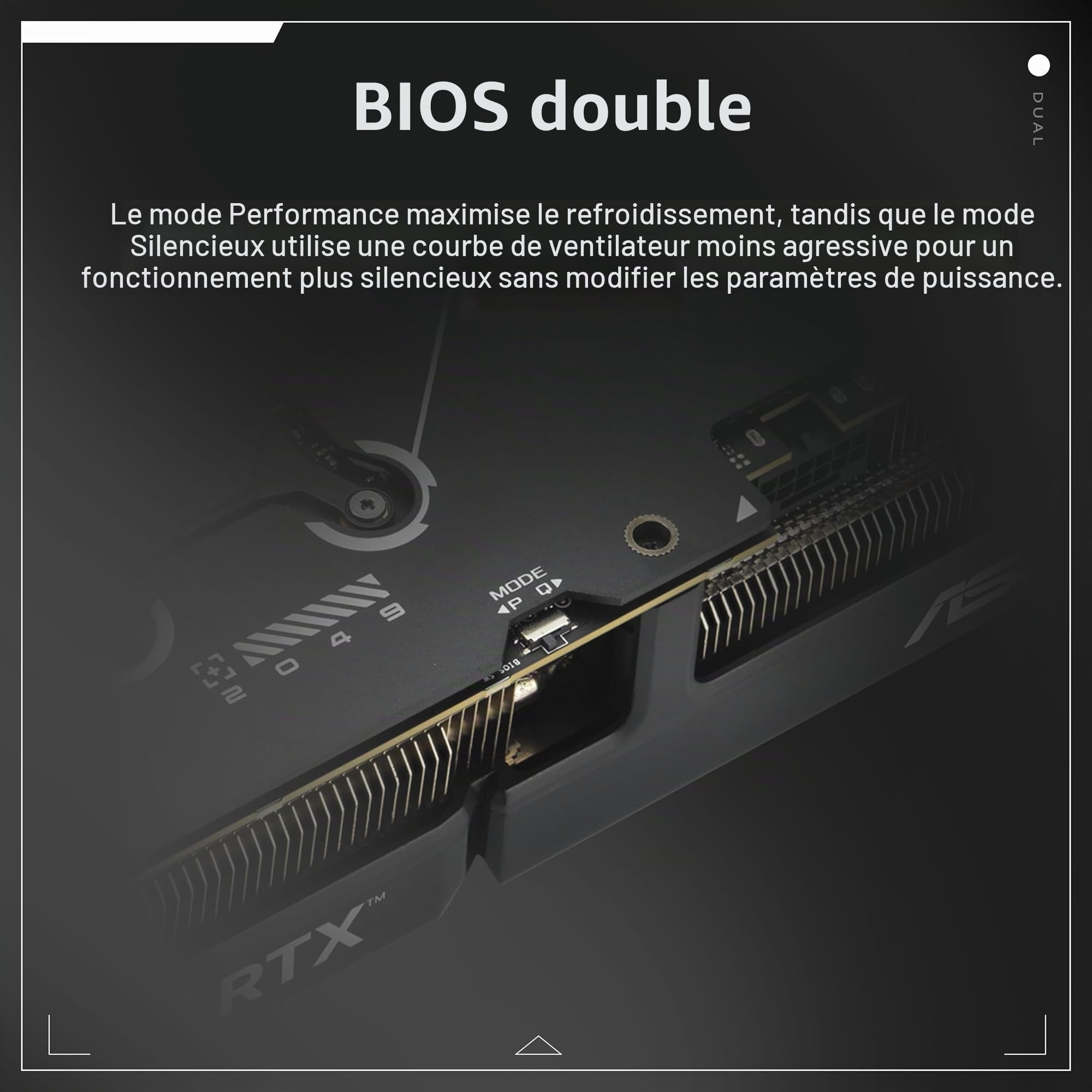 ASUS Dual GeForce RTX 5070 OC 12GB GDDR7 Carte Graphique Gaming PCIe 5.0 2572MHz Boost DLSS 4 HDMI 2.1b DisplayPort 2.1b