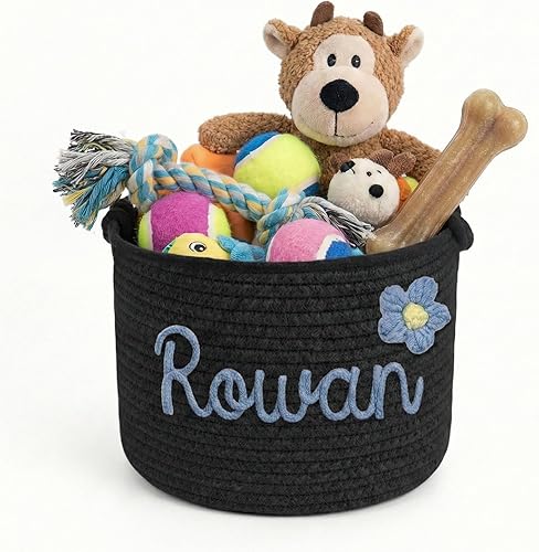 Miniatura 13 de Cesta personalizada para juguetes de bebé, caja de juguetes personalizada con nombre, organizador de almacenamiento, cesta plegable para la colada,