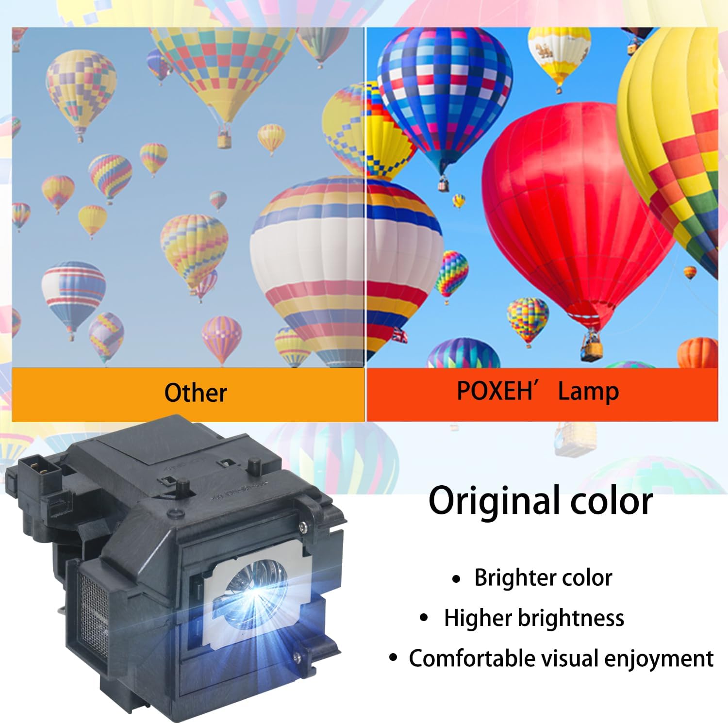 for ELPLP69 V13H010L69 Replacement Projector Bulb Lamp for Epson Powerlite Home Cinema HC 5010 5010e 5020UB 5020UBe 5025UB 5030UB 5030UBe PC 4030 6010 6020UB 6030UB EH-TW7200 EH-TW8000 EH-TW8100