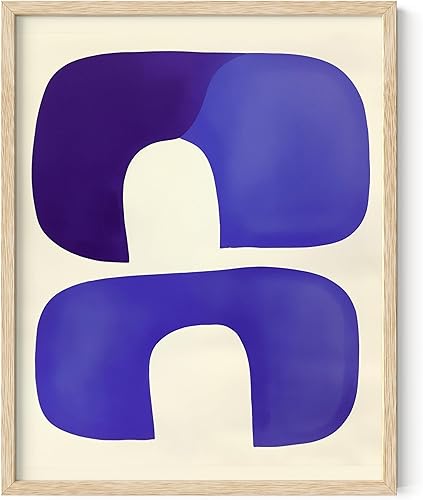 Miniatura 115 de HAUS AND HUES Arte abstracto moderno para pared, arte de sala de estar azul y verde, obra de arte moderna para paredes, imagen minimalista para sala