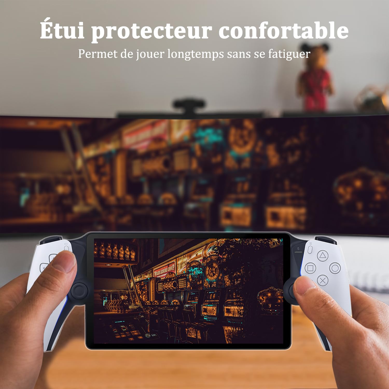 Coque de Protection pour PlayStation Portal PS5[PS Portal] Housse PlayStation Portal Accessoires Machine de Jeu, Coque de Protection en TPU Absorbant Les Chocs- Transparent,Anti-Chocs