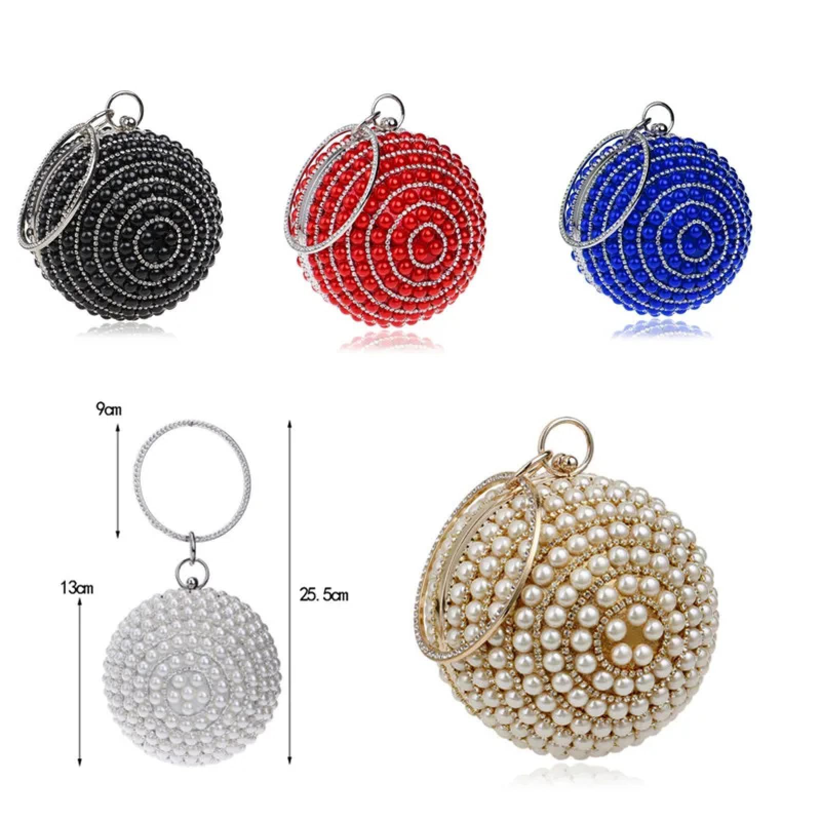 Abendtasche Damen Clutch Ball Quaste Frauen Party Metall Kristall Clutches Abend Hochzeits Tasche Braut Schulter Handtasche Armbänder Clutch