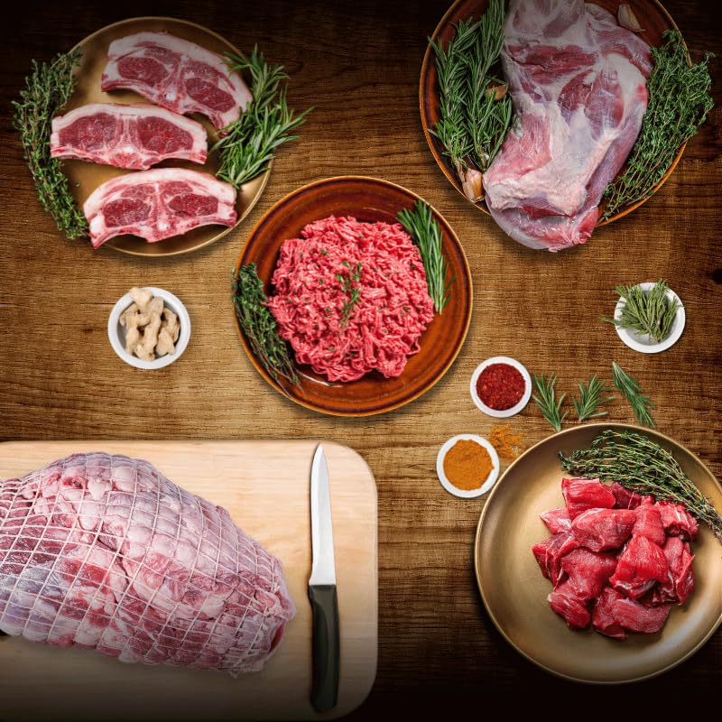 Lamb Taster Box Premium free-range lam, tender diced pieces to flavourful loin chops, hearty bone-in shoulder joints