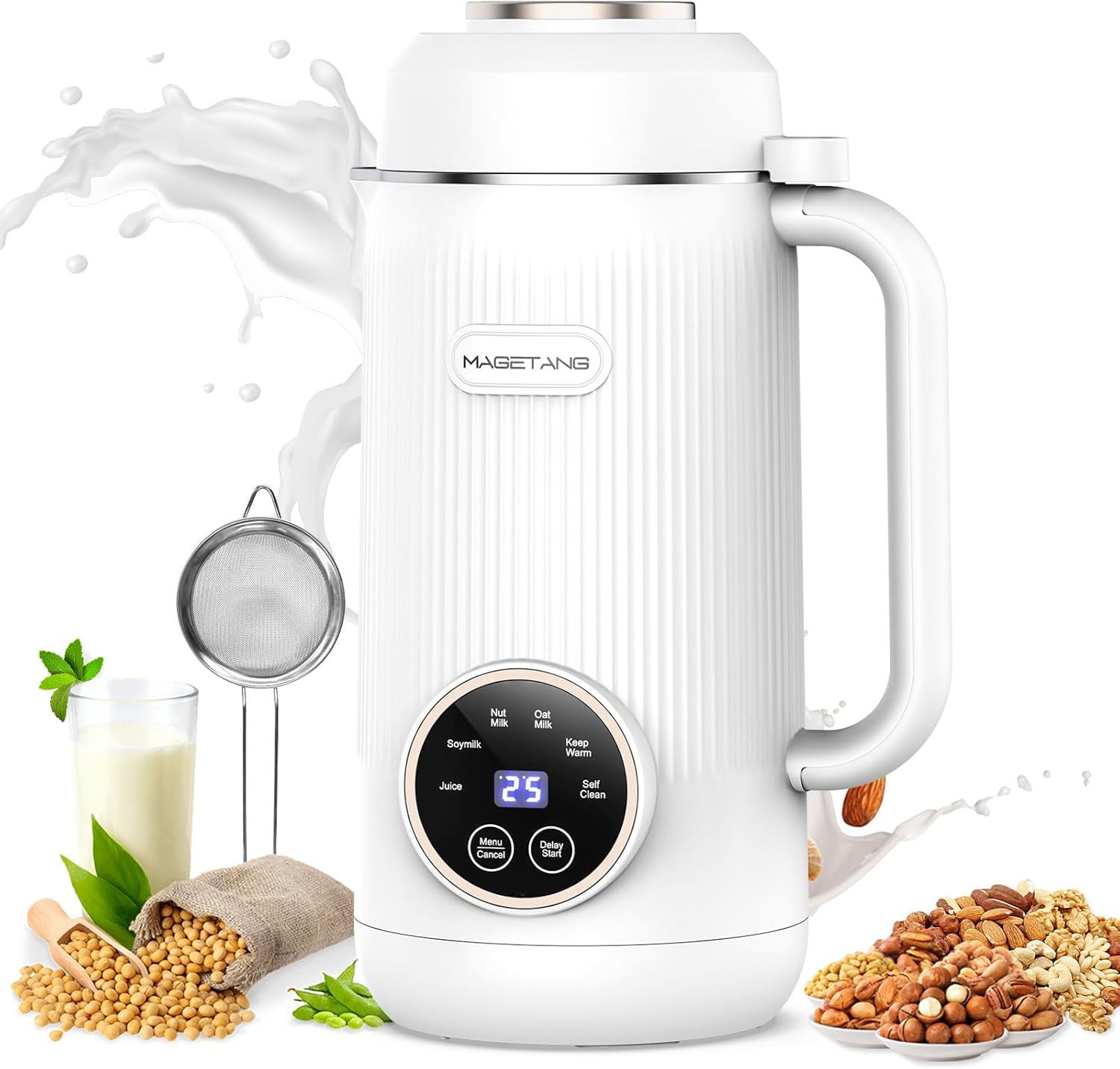 7 in 1 Nut Milk Maker Machine 28oz Automatic Almond Milk Maker for Homemade Coconut