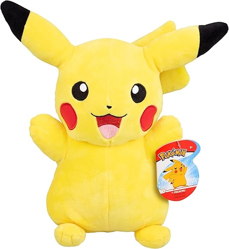 Pokémon Pikachu - Peluche grande de 12 pulgadas, con licencia oficial, juguete de peluche suave y de calidad, generación uno, gran regalo para