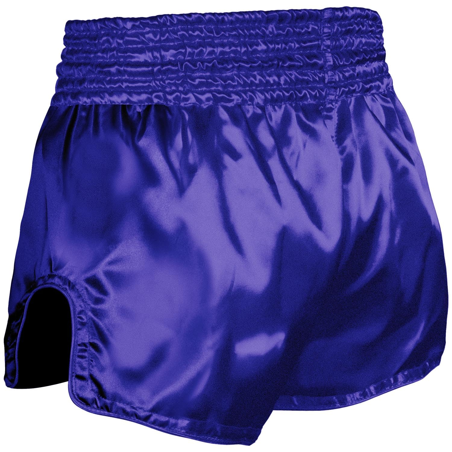 8 WEAPONS Muay Thai Shorts Strike, Violett, Kickboxhose für Training & Wettkampf, Thaibox Shorts Satin, Atmungsaktiv, Langlebig, Kampfsporthose für MMA, K1, Boxen, Thai Boxen