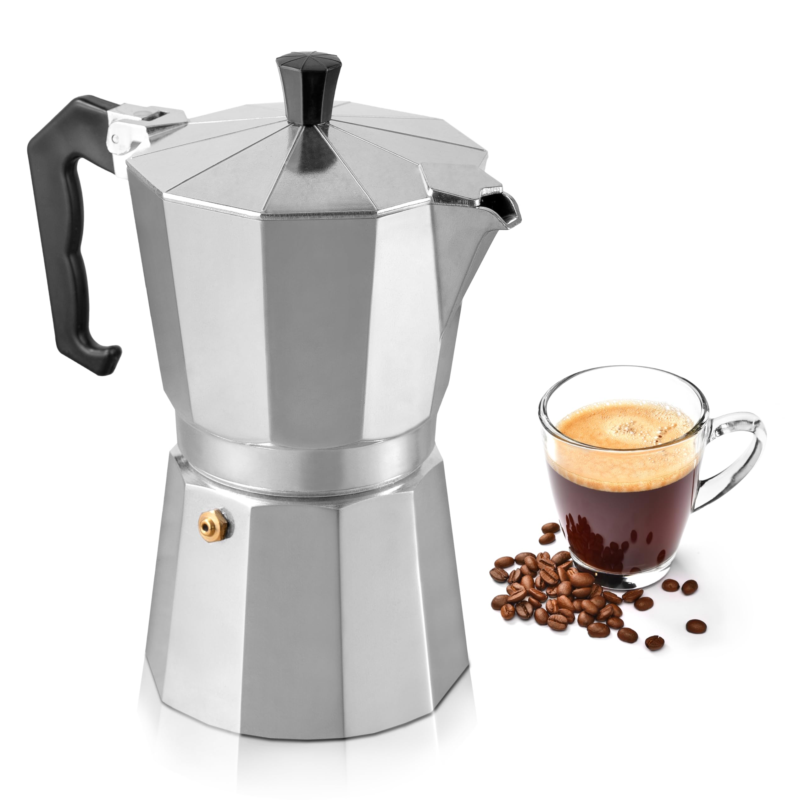 Amazon.com: Mixpresso 6 Cup Moka Pot Cuban Coffee Maker, Moka Pot
