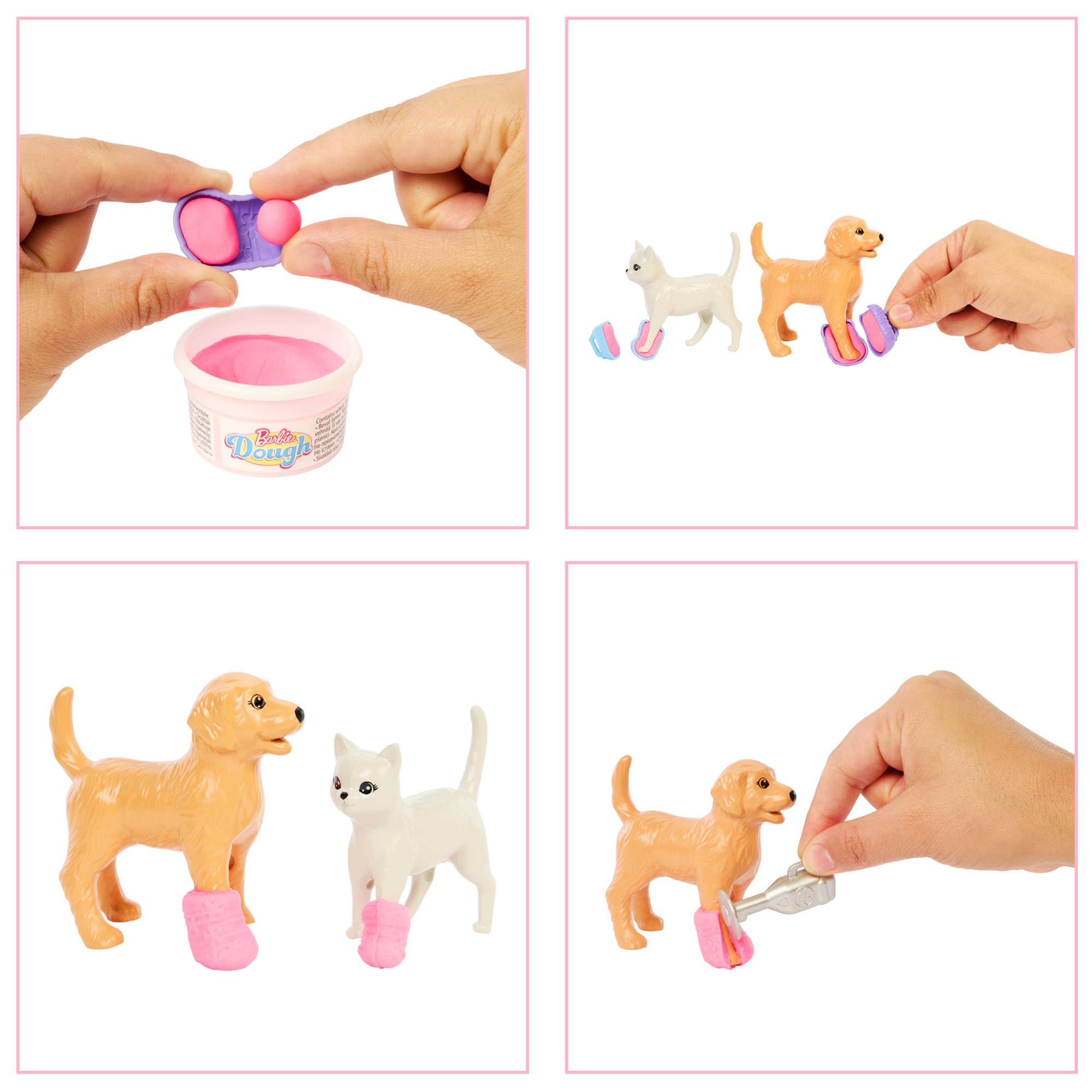 Barbie Fast Cast Veterinarian Clinic Playset with Pink Colored Hair Fashion Doll - Image 2