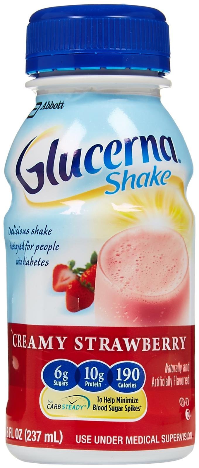 GlucernaNutritional Shakes, Strawberries & Cream, 6 Pk