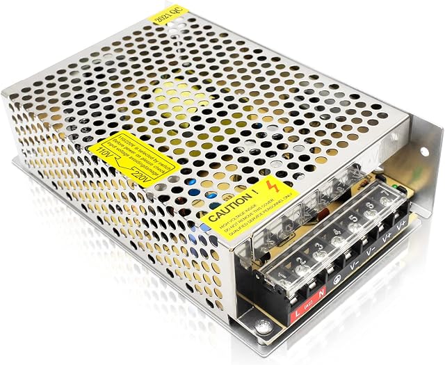 LightingWill 12V 10A 120W DC Universal Regulated Switching Power Supply, Converter AC 110/220V to DC 12V LED Power Adapter, Transformer, Driver for CCTV, LED Strip light,Radio, Computer Project