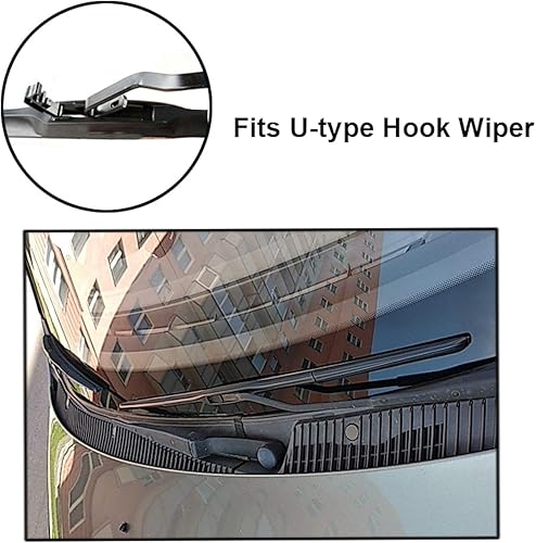 Miniatura 3 de Juego de limpiaparabrisas delantero y trasero para Nissan X-Trail T31 2007-2013, limpiaparabrisas delantero y trasero de 24 + 16 + 14 pulgadas