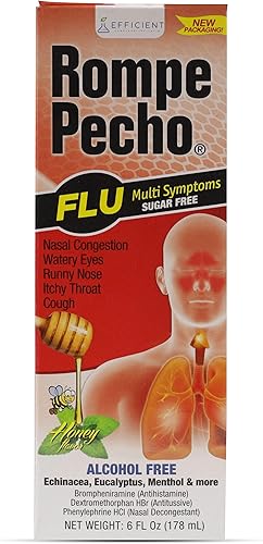 Miniatura 9 de Rompe Pecho EX, Jarabe para la tos, 6 Oz, Botella.