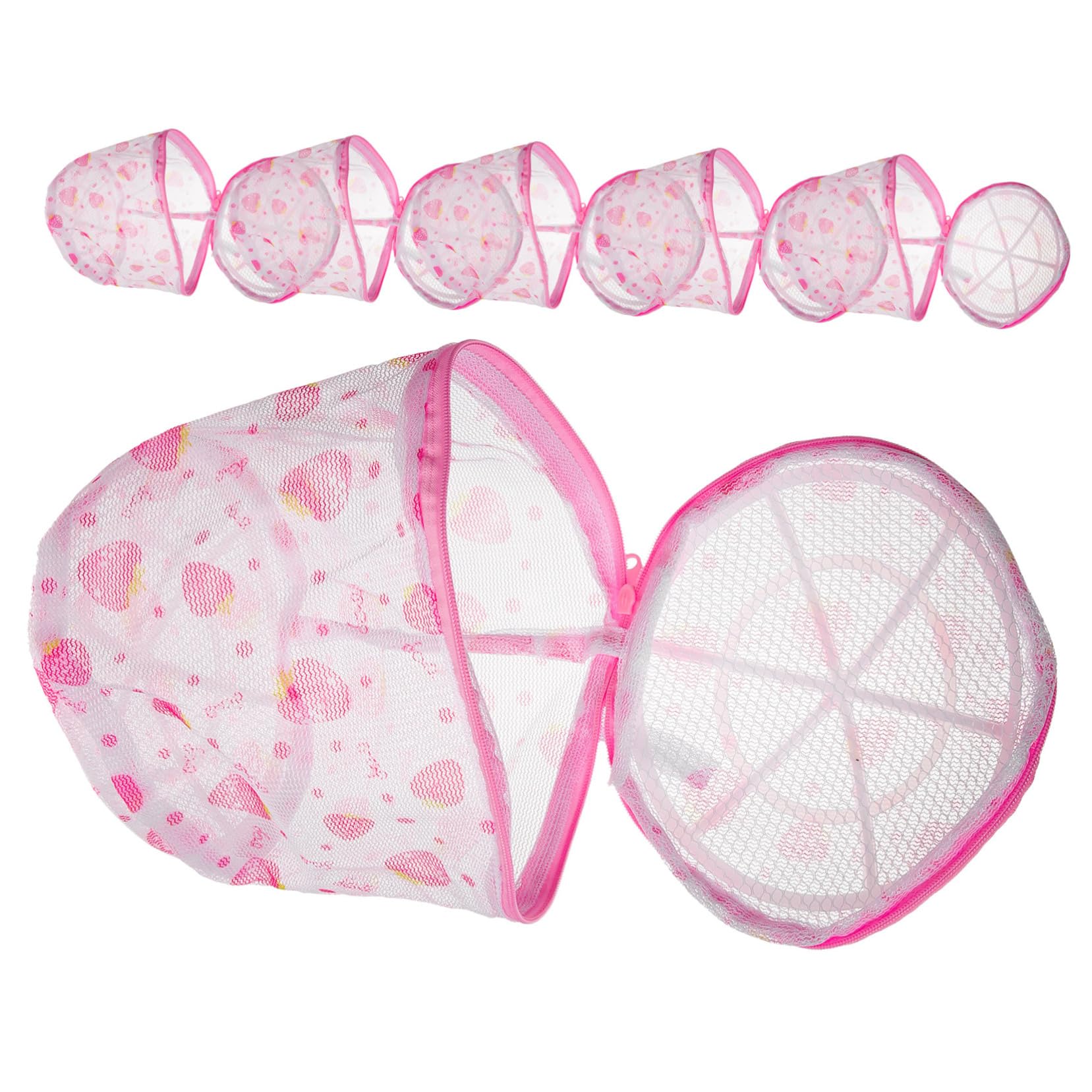 Didiseaon 3 Set Sacco Della Biancheria Borsa Portaoggetti Buste Zip Doppio Cesto Della Biancheria Sacchi A Rete Per Il Bucato Borse Borsa Portabiancheria Con Cerniera Rete Di Nylon 6 Pezzi*3