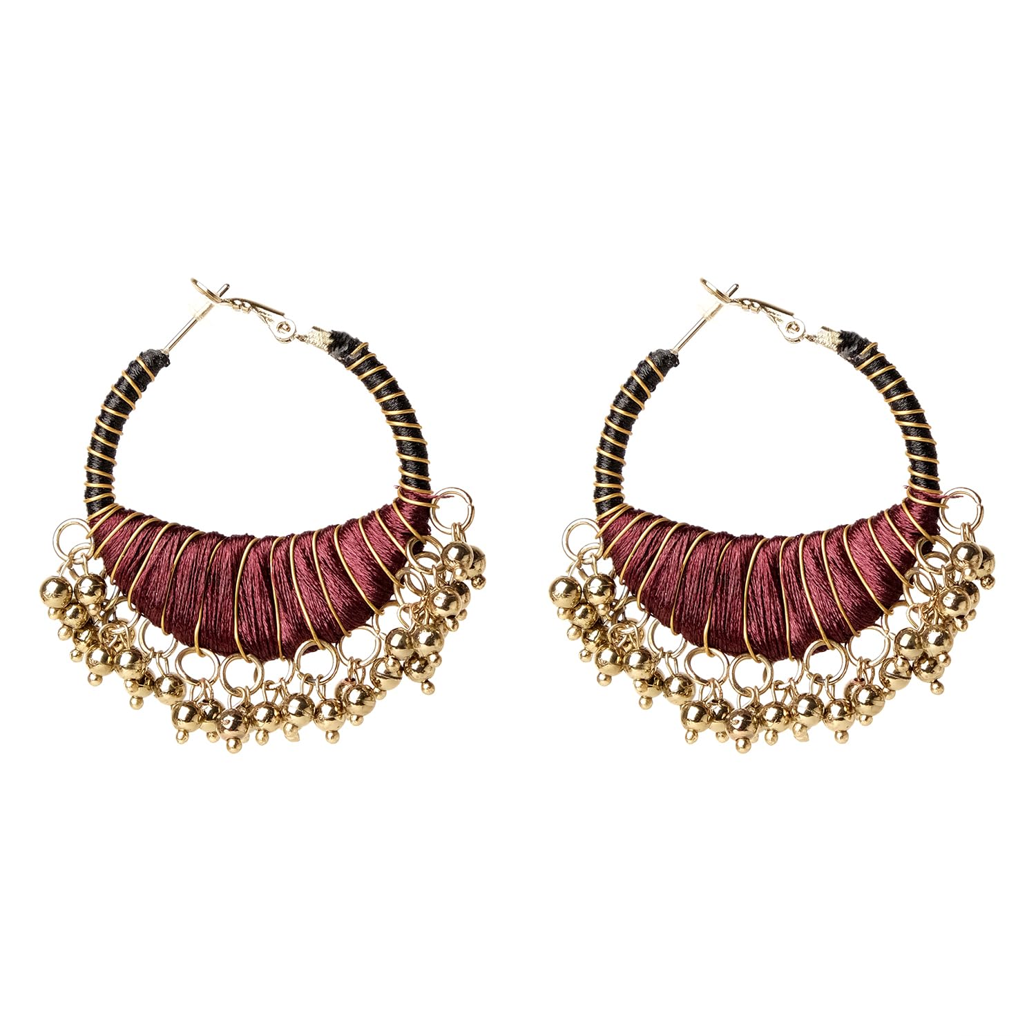 XPNSV Luxury Rustic Charm Thread Hoop Earrings,Jewellery Gift Set for Women & Girls | Anti Tarnish, Light Weight, Diwali Special Jewellery for Women, Girls and Her (B0CHBB68G9) Amazon Price History, Amazon Price Tracker
